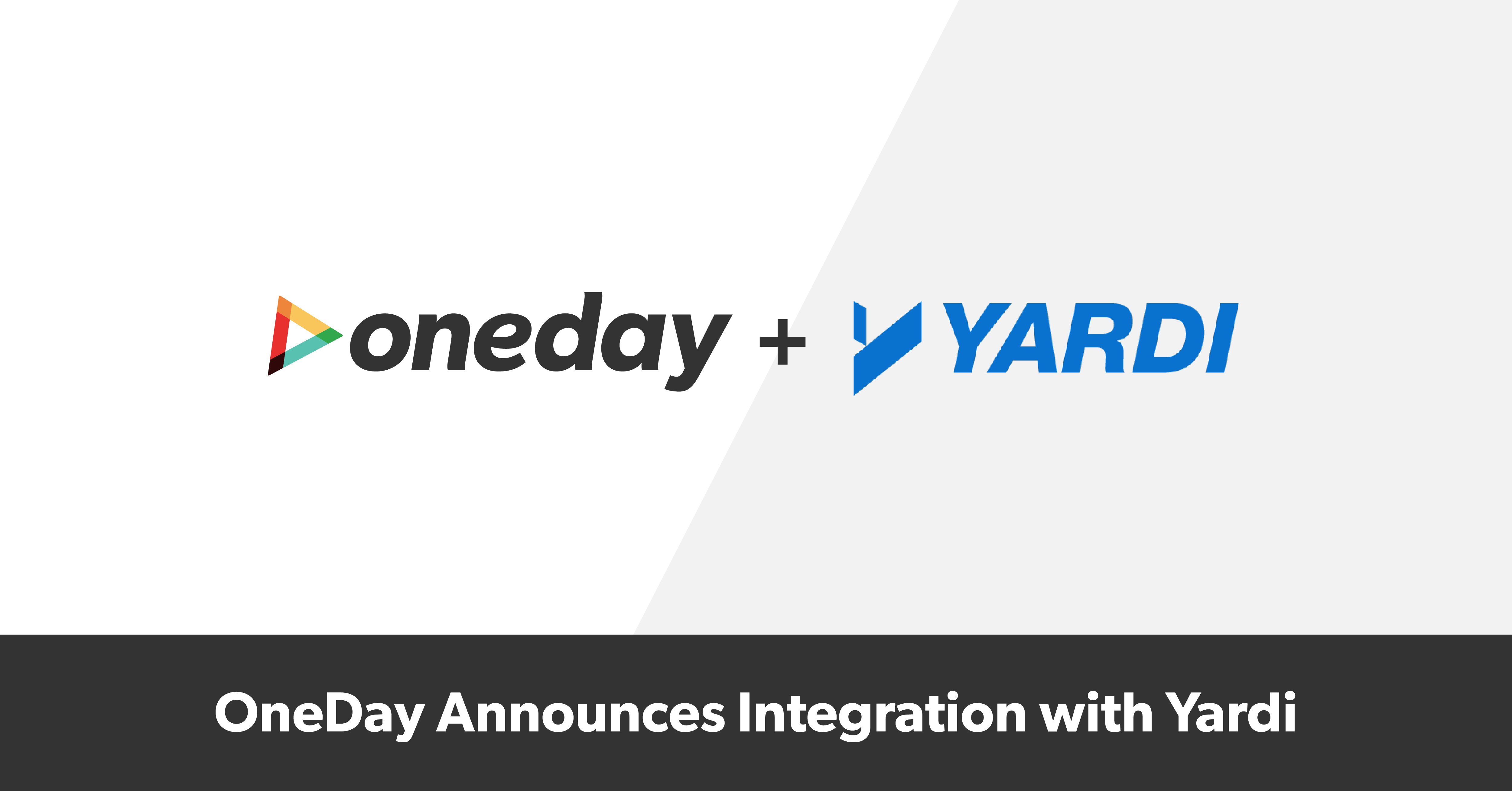 OneDay Announces Integration with Yardi. This integration seamlessly brings together video creation, sharing, and tracking together in one place.